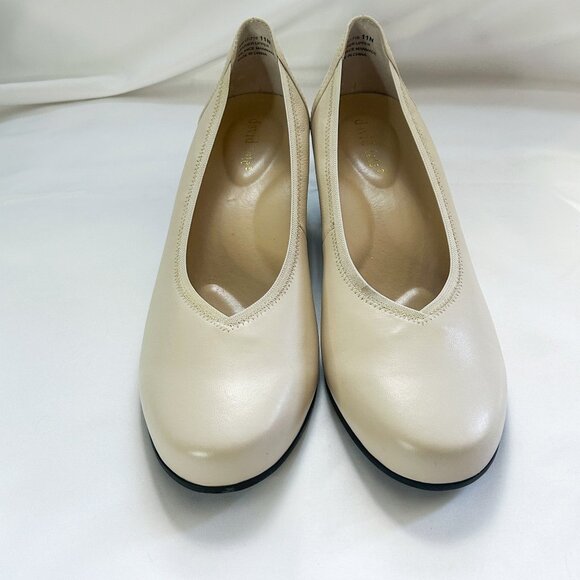 David Tate Women's Madera Bone Lamb Block Heel Shoes - Picture 7 of 15